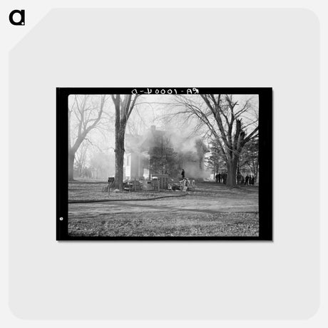 アートポストカード-Aledo Residence Fire
 - ラッセル リー Postcard.