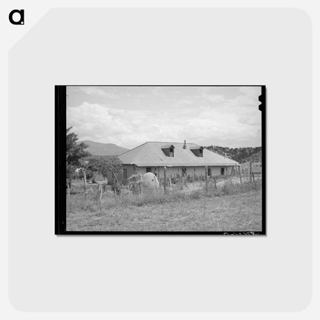 アートポストカード-Home of Spanish-American Farmer
 - ラッセル リー Postcard.