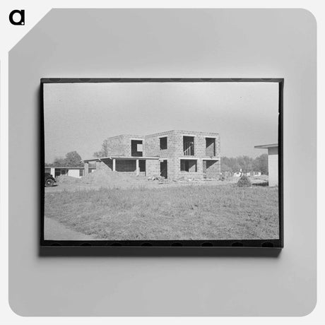 アートパネル-Jersey Homesteads Dwelling
 - ラッセル リー Canvas.