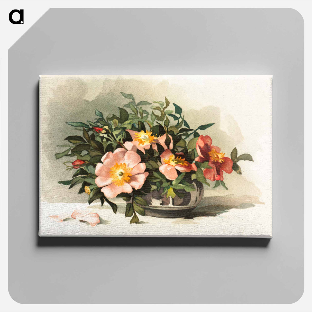 アートパネル-Wild Azaleas and Wild Roses
 - ボストン公共図書館 Canvas.