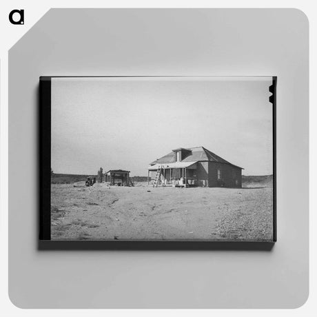アートパネル-Farmstead, Concho, Arizona
 - ラッセル リー Canvas.