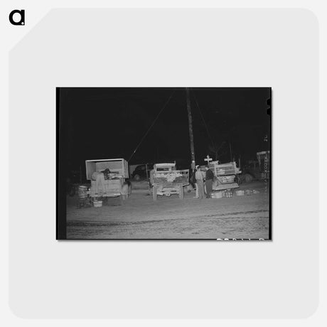 アートポストカード-San Angelo Farmers' Market
 - ラッセル リー Postcard.