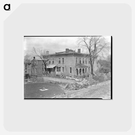 アートポストカード-Shawneetown Residence
 - ラッセル リー Postcard.