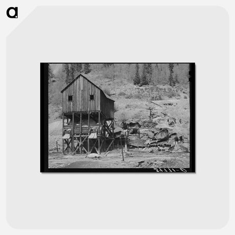 アートポストカード-Mill of Abandoned Gold Mine
 - ラッセル リー Postcard.