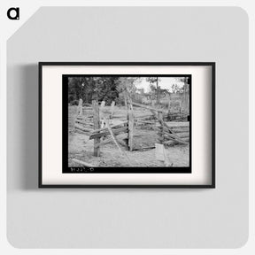 アートポスター-Fencing on W.E. Smith's Farm
 - ラッセル リー Poster.