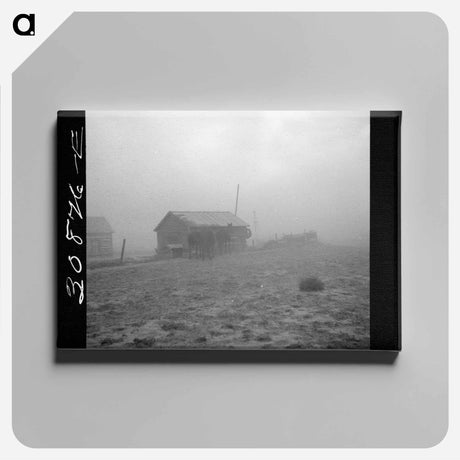 アートパネル-Dust Storm Near Williston
 - ラッセル リー Canvas.