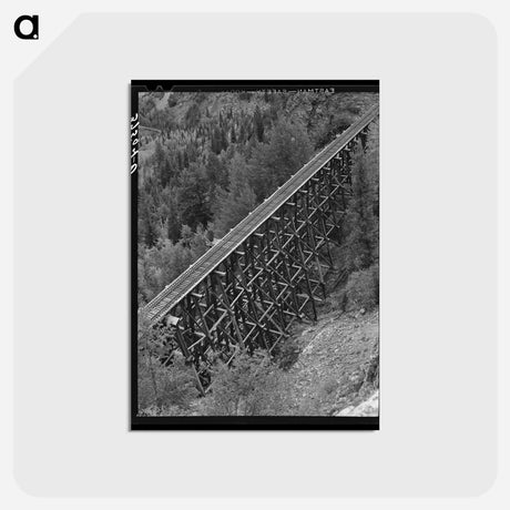アートポストカード-Trestle Near Ophir
 - ラッセル リー Postcard.
