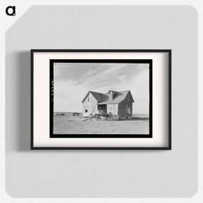 アートポスター-Farmhouse and Wagon
 - ラッセル リー Poster.
