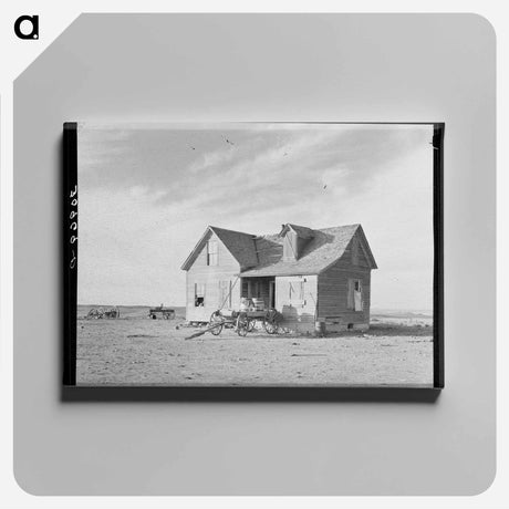 アートパネル-Farmhouse and Wagon
 - ラッセル リー Canvas.