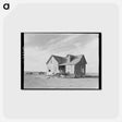 アートポストカード-Farmhouse and Wagon
 - ラッセル リー Postcard.