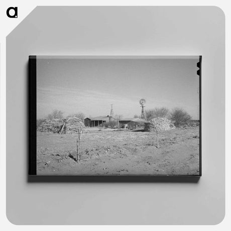 アートパネル-Farmstead in the High Plains
 - ラッセル リー Canvas.