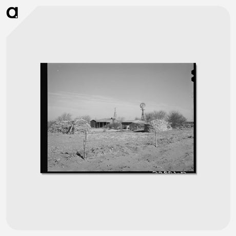 アートポストカード-Farmstead in the High Plains
 - ラッセル リー Postcard.