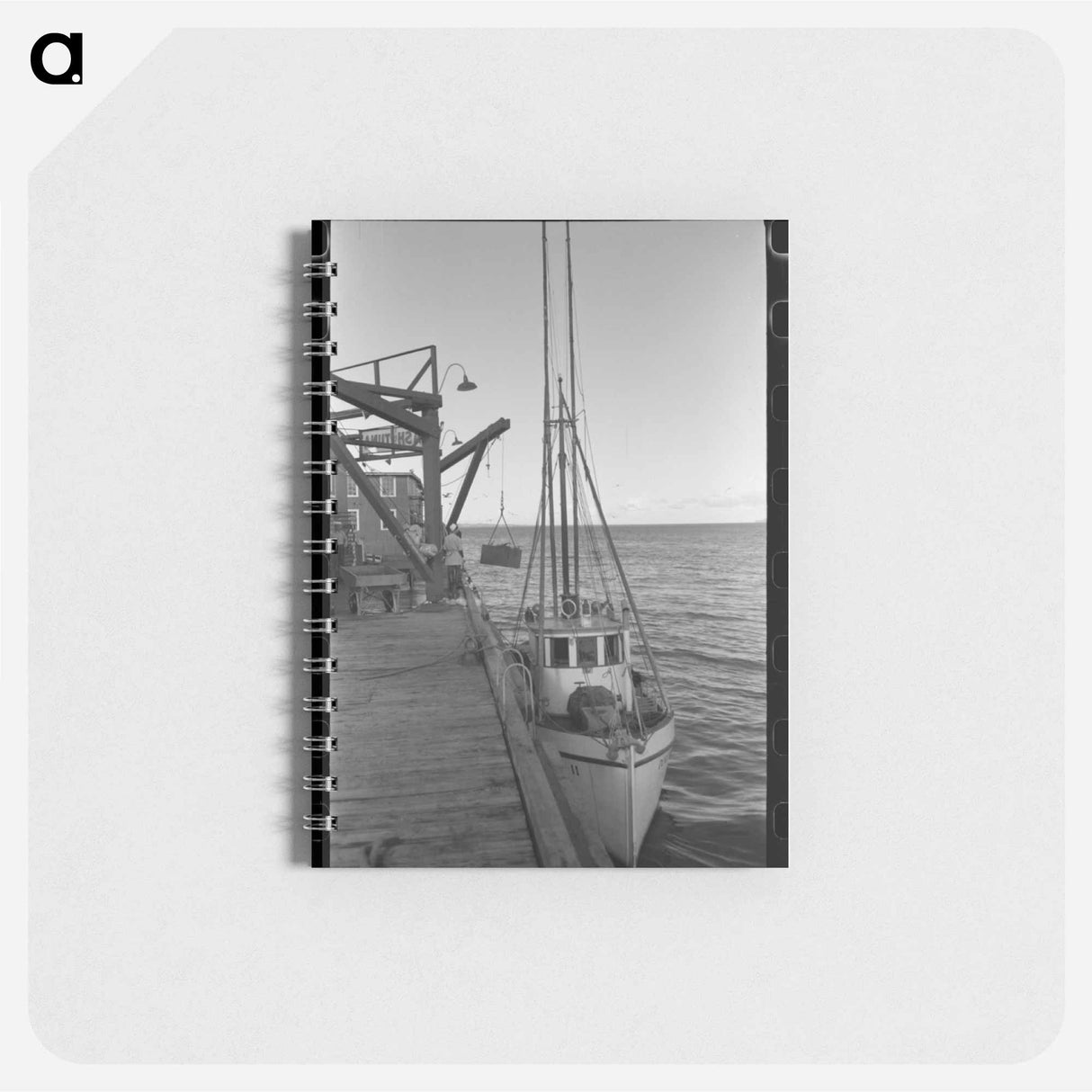 アートメモ帳-Columbia River Unloading
 - ラッセル リー Memo.