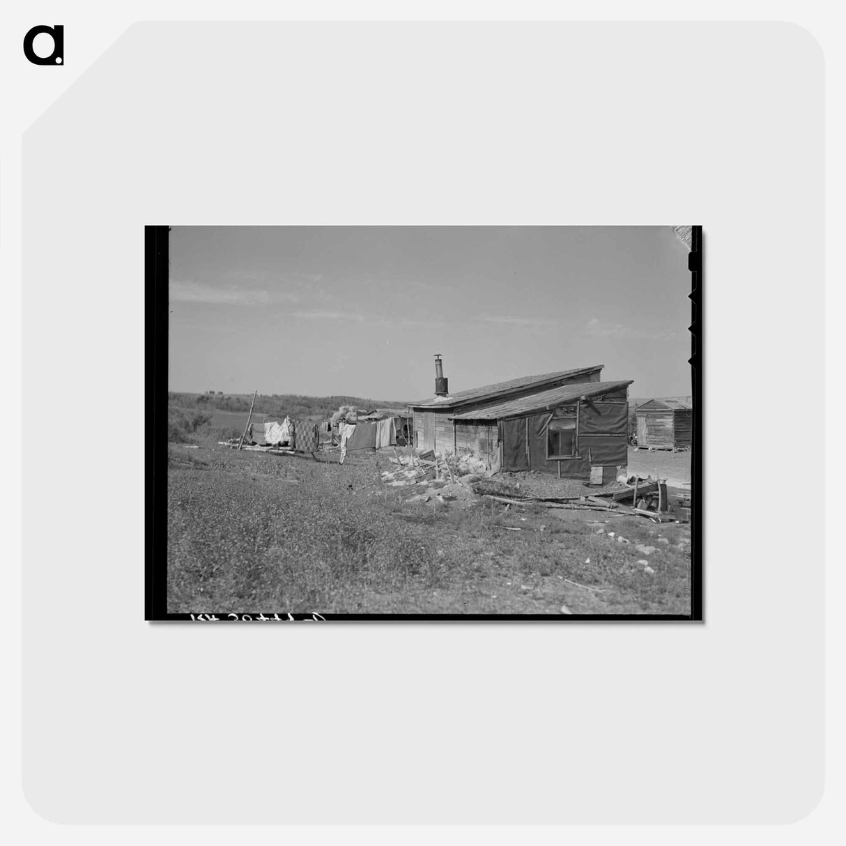 アートポストカード-Farmhouse near Wheelock
 - ラッセル リー Postcard.
