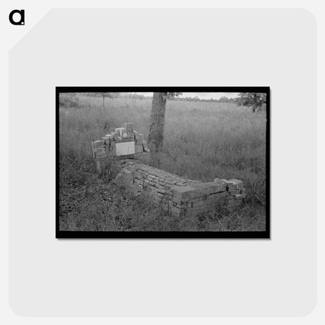 アートポストカード-Old Grave Near Cruger, Mississippi
 - ラッセル リー Postcard.