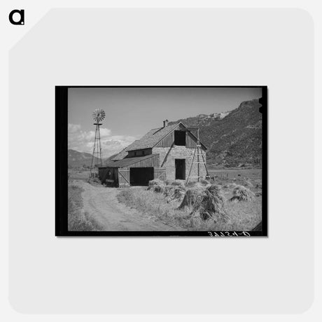 アートポストカード-Animas River Valley Farm
 - ラッセル リー Postcard.