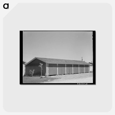 アートポストカード-Farm Workers' Garages
 - ラッセル リー Postcard.