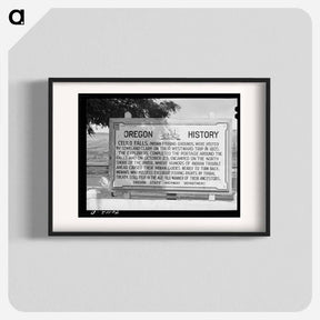 アートポスター-Sign. Celilo Falls, Oregon
 - ラッセル リー Poster.