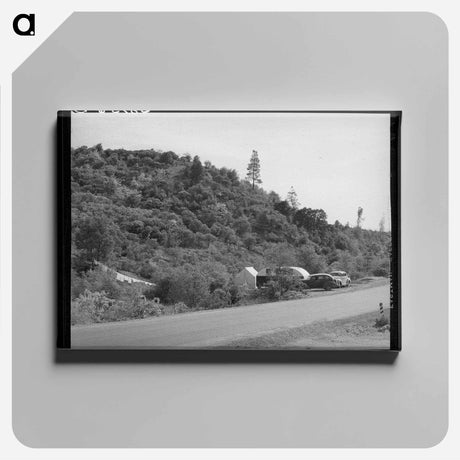 アートパネル-Shasta Dam Construction Camp
 - ラッセル リー Canvas.