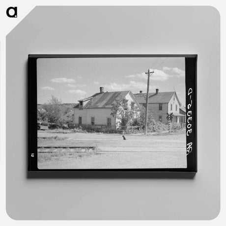 アートパネル-Houses in Winton
 - ラッセル リー Canvas.