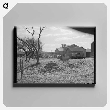 アートパネル-Cotton Gin Yard
 - ラッセル リー Canvas.