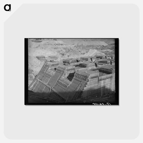 アートポストカード-Shasta Dam Under Construction
 - ラッセル リー Postcard.