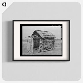 アートポスター-Log Shed and Privy
 - ラッセル リー Poster.
