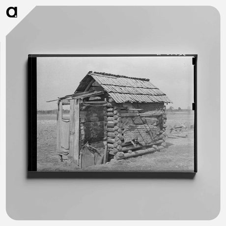 アートパネル-Log Shed and Privy
 - ラッセル リー Canvas.