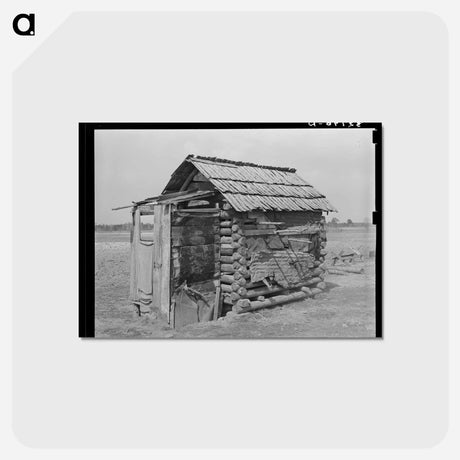 アートポストカード-Log Shed and Privy
 - ラッセル リー Postcard.