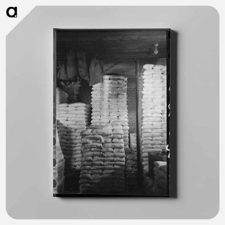 アートパネル-Flour in Freight Car
 - ラッセル リー Canvas.