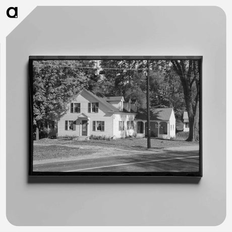 アートパネル-House, Bradford, Vermont
 - ラッセル リー Canvas.