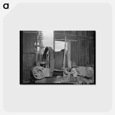 アートポストカード-Pinos Altos Steam Winch
 - ラッセル リー Postcard.