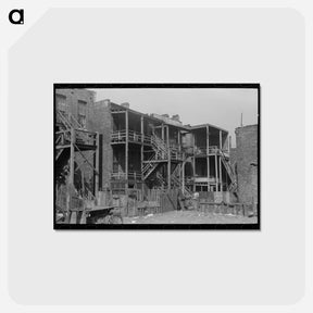 アートポストカード-Chicago Backsteps
 - ラッセル リー Postcard.