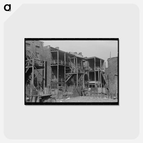 アートポストカード-Chicago Backsteps
 - ラッセル リー Postcard.