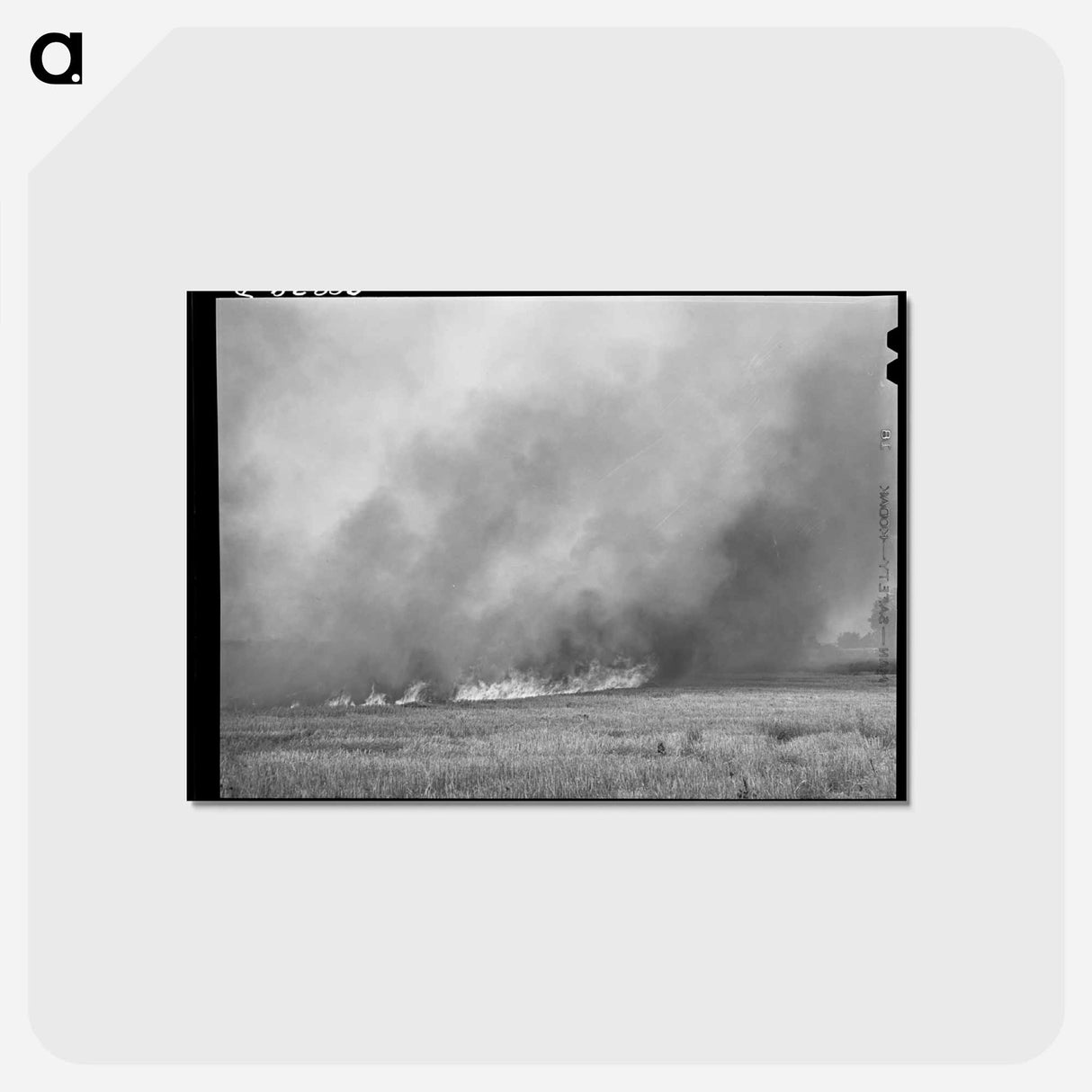 アートポストカード-Wheat Stubble Burning
 - ラッセル リー Postcard.