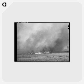 アートポストカード-Wheat Stubble Burning
 - ラッセル リー Postcard.