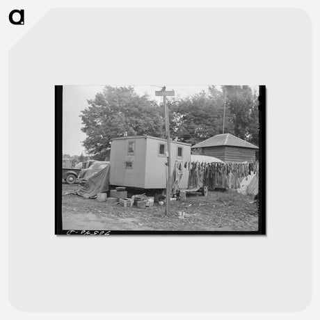 アートポストカード-Trailer Camp, Hermiston
 - ラッセル リー Postcard.