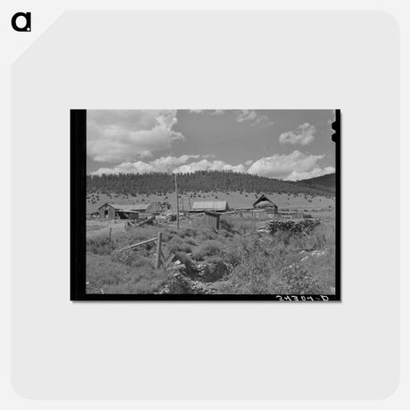 アートポストカード-Spanish-American Farm at Holman
 - ラッセル リー Postcard.