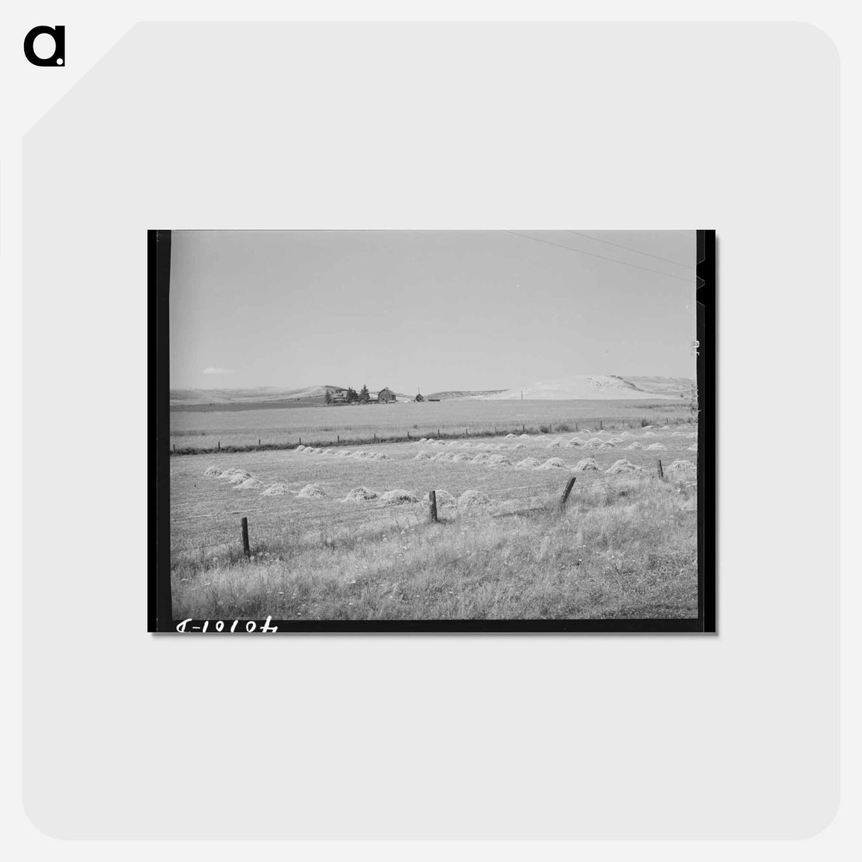 アートポストカード-Barley in the Shock
 - ラッセル リー Postcard.