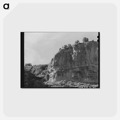アートポストカード-Rock Cliffs at Beckers Butte
 - ラッセル リー Postcard.