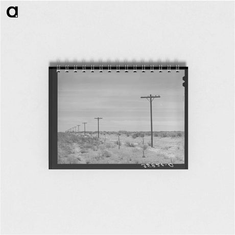 アートメモ帳-Telephone Poles, Gaines County
 - ラッセル リー Memo.
