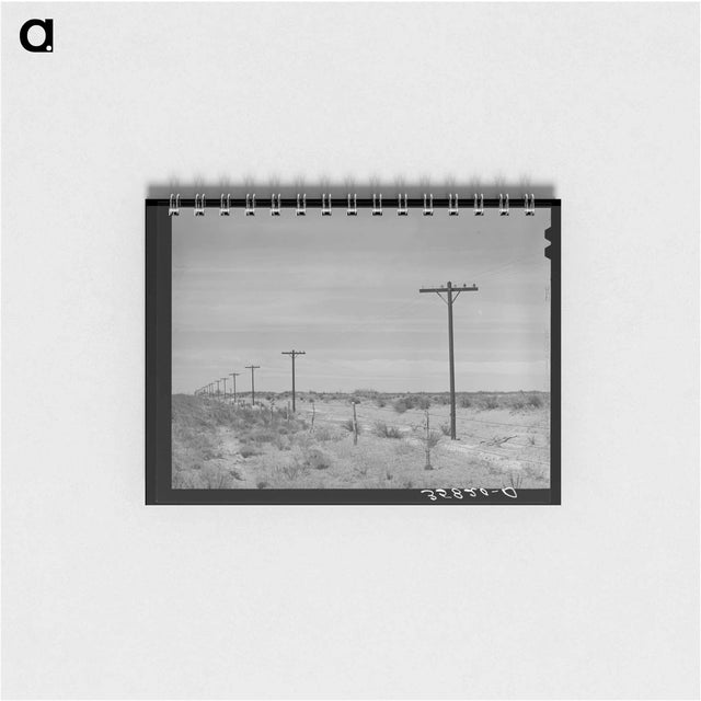 アートメモ帳-Telephone Poles, Gaines County
 - ラッセル リー Memo.