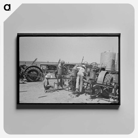 アートパネル-Texas Farmhand
 - ラッセル リー Canvas.