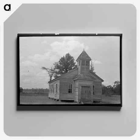 アートパネル-Church near Cruger
 - ラッセル リー Canvas.