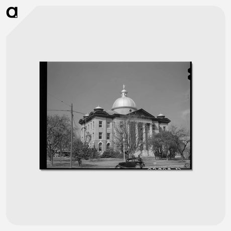 アートポストカード-Courthouse at San Marcos
 - ラッセル リー Postcard.