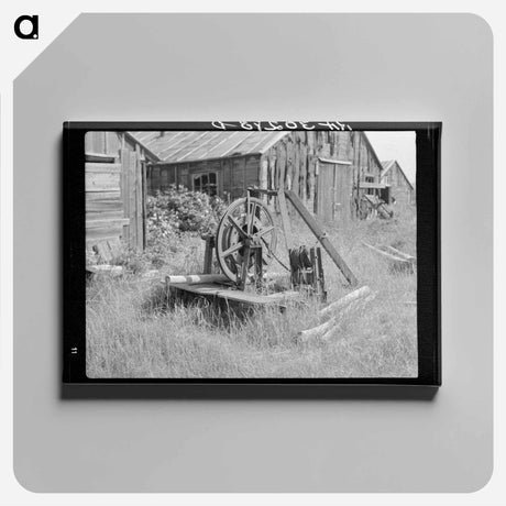 アートパネル-Old Log Hoist
 - ラッセル リー Canvas.