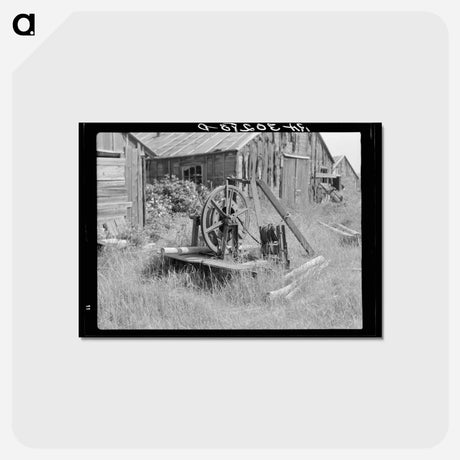 アートポストカード-Old Log Hoist
 - ラッセル リー Postcard.