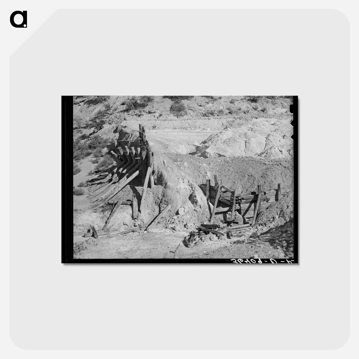 アートポストカード-Leopold Copper Mine Remains
 - ラッセル リー Postcard.