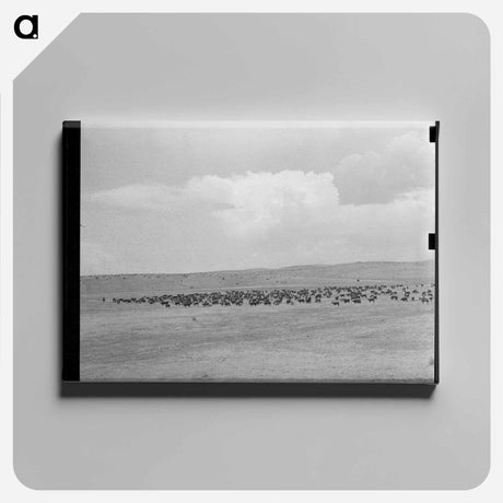 アートパネル-Cattle Roundup Near Marfa
 - ラッセル リー Canvas.