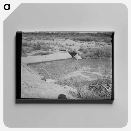 アートパネル-Irrigation Canal, New Mexico
 - ラッセル リー Canvas.